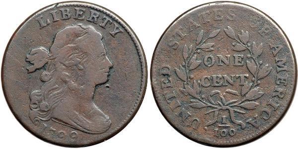 1 Cent Estados Unidos de América (1776 - ) Cobre 