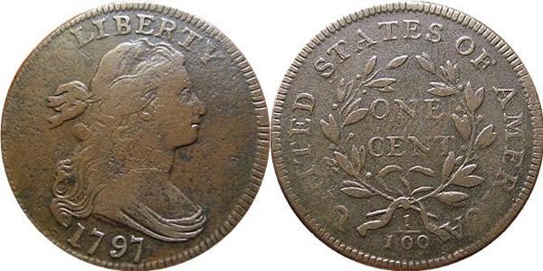 1 Cent Estados Unidos de América (1776 - ) Cobre 