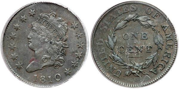 1 Cent Estados Unidos de América (1776 - ) Cobre 