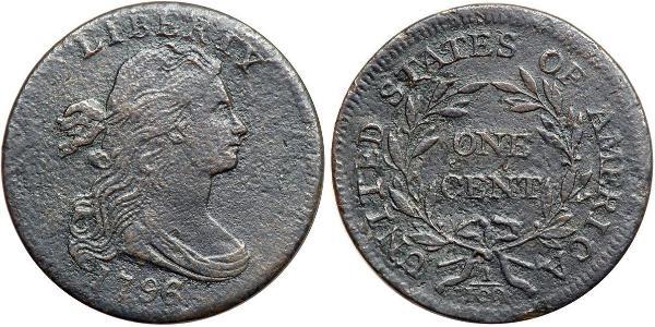 1 Cent Estados Unidos de América (1776 - ) Cobre 