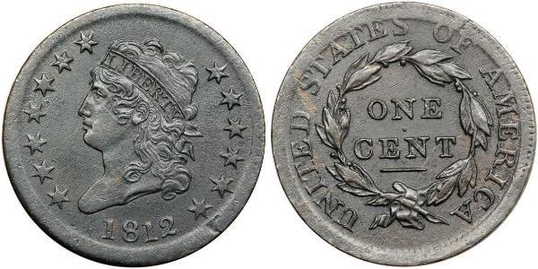 1 Cent Estados Unidos de América (1776 - ) Cobre 