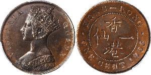 1 Cent Hong Kong Cobre Victoria (1819 - 1901)