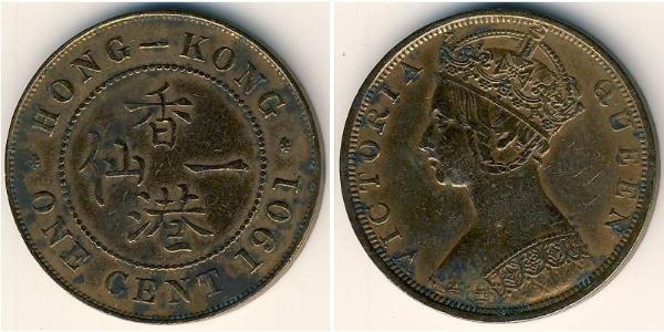 1 Cent Hong Kong Cobre Victoria (1819 - 1901)