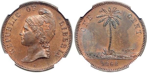 1 Cent Liberia Cobre 