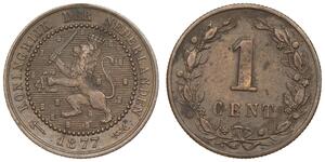 1 Cent Reino de los Países Bajos (1815 - ) Cobre 