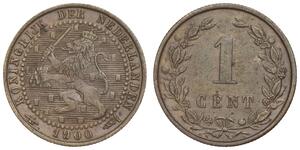 1 Cent Reino de los Países Bajos (1815 - ) Cobre 