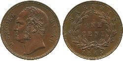 1 Cent Sarawak Cobre 