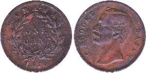 1 Cent Sarawak Cobre 