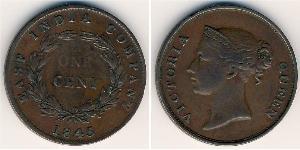 1 Cent Straits Settlements (1826 - 1946) Cobre Victoria (1819 - 1901)