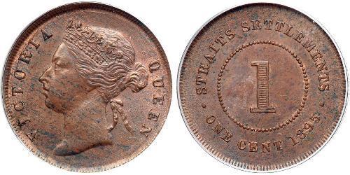 1 Cent Straits Settlements (1826 - 1946) Cobre 