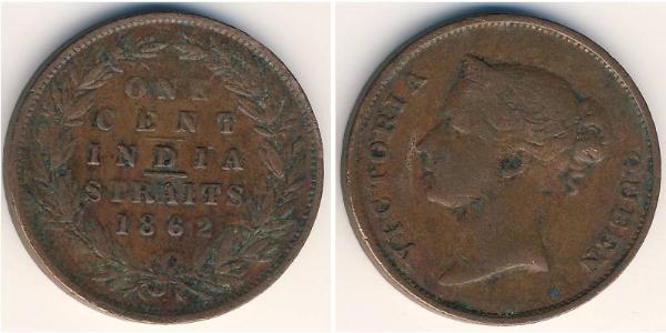 1 Cent Straits Settlements (1826 - 1946) Cobre 