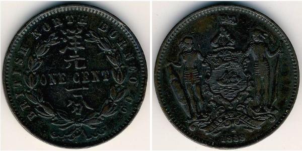 1 Cent Borneo Septentrional (1882-1963) Cobre/Bronce 