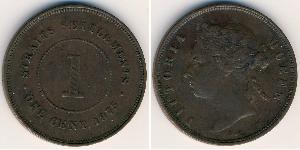 1 Cent Straits Settlements (1826 - 1946) Cobre/Bronce Victoria (1819 - 1901)