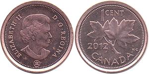 1 Cent Canada Copper Elizabeth II (1926-2022)