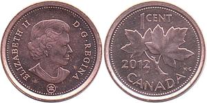 1 Cent Canada Copper Elizabeth II (1926-2022)