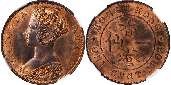 1 Cent Hong Kong Copper Victoria (1819 - 1901)