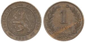 1 Cent Kingdom of the Netherlands (1815 - ) Copper 