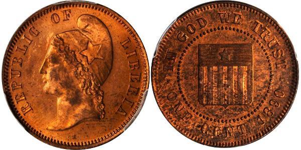 1 Cent Liberia Copper 