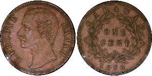 1 Cent Sarawak Copper 