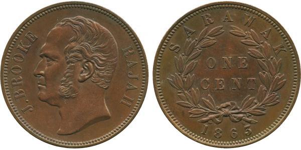 1 Cent Sarawak Copper 