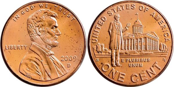 1 Cent USA (1776 - ) Copper/Zinc Abraham Lincoln (1809-1865)