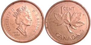 1 Cent Canada Cuivre Elizabeth II (1926-2022)