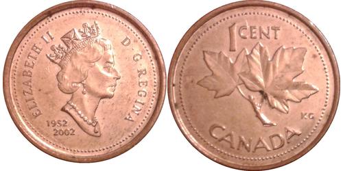 1 Cent Canada Cuivre Elizabeth II (1926-2022)