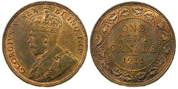 1 Cent Canada Cuivre George V (1865-1936)