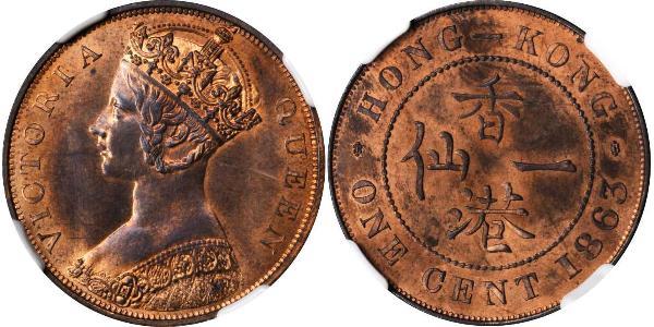1 Cent Hong Kong Cuivre Victoria (1819 - 1901)
