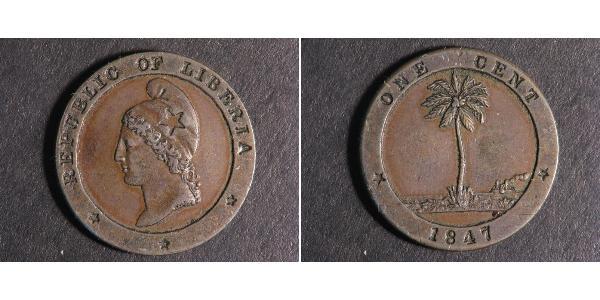 1 Cent Liberia Cuivre 