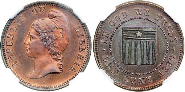 1 Cent Liberia Cuivre 