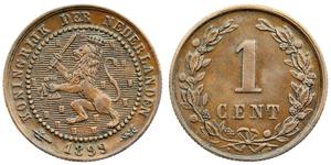 1 Cent Royaume des Pays-Bas (1815 - ) Cuivre 