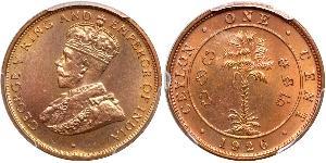 1 Cent Sri Lanka Cuivre George V (1865-1936)