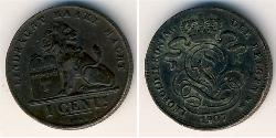 1 Cent Belgien Kupfer 