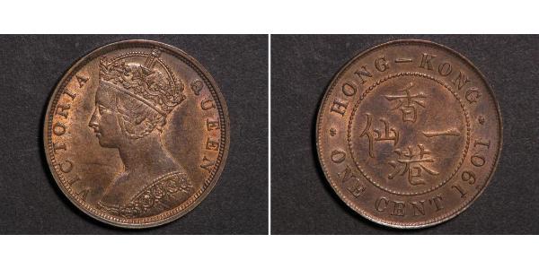 1 Cent Hongkong Kupfer Victoria (1819 - 1901)