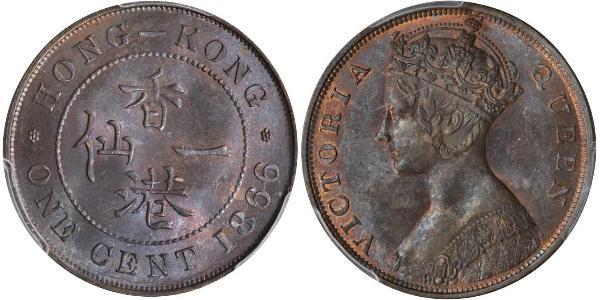 1 Cent Hongkong Kupfer Victoria (1819 - 1901)