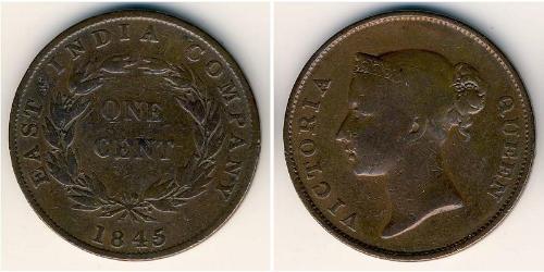1 Cent Straits Settlements (1826 - 1946) Kupfer Victoria (1819 - 1901)