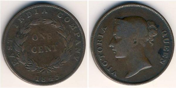 1 Cent Straits Settlements (1826 - 1946) Kupfer Victoria (1819 - 1901)