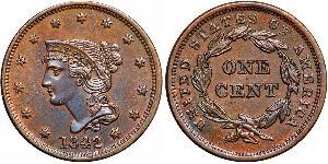 1 Cent Vereinigten Staaten von Amerika (1776 - ) Kupfer 