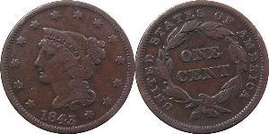 1 Cent Vereinigten Staaten von Amerika (1776 - ) Kupfer 