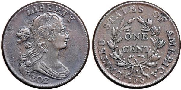 1 Cent Vereinigten Staaten von Amerika (1776 - ) Kupfer 
