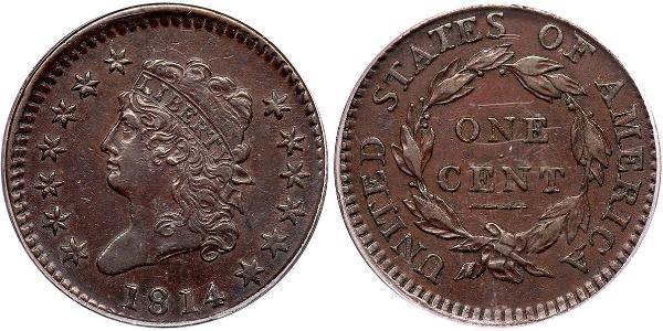 1 Cent Vereinigten Staaten von Amerika (1776 - ) Kupfer 