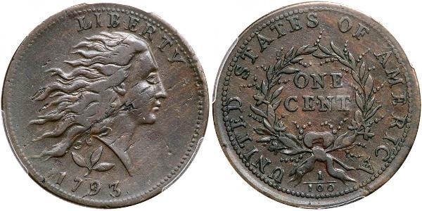 1 Cent Vereinigten Staaten von Amerika (1776 - ) Kupfer 