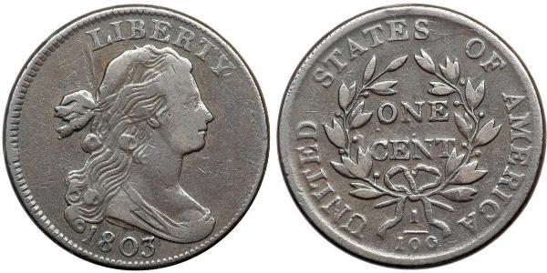 1 Cent Vereinigten Staaten von Amerika (1776 - ) Kupfer 
