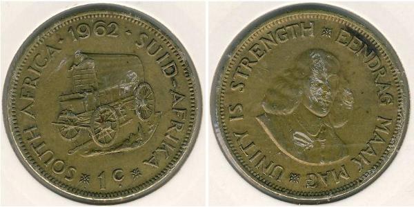 1 Cent Afrique du Sud Laiton 