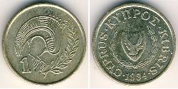 1 Cent Chipre (1960 - ) Níquel/Bronce 