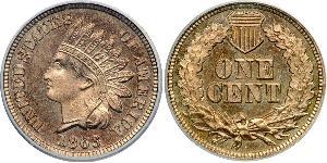 1 Cent Estados Unidos de América (1776 - ) Níquel/Cobre 