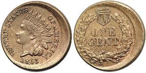 1 Cent Estados Unidos de América (1776 - ) Níquel/Cobre 