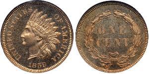 1 Cent Estados Unidos de América (1776 - ) Níquel/Cobre 