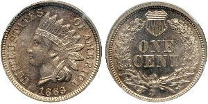 1 Cent Estados Unidos de América (1776 - ) Níquel/Cobre 